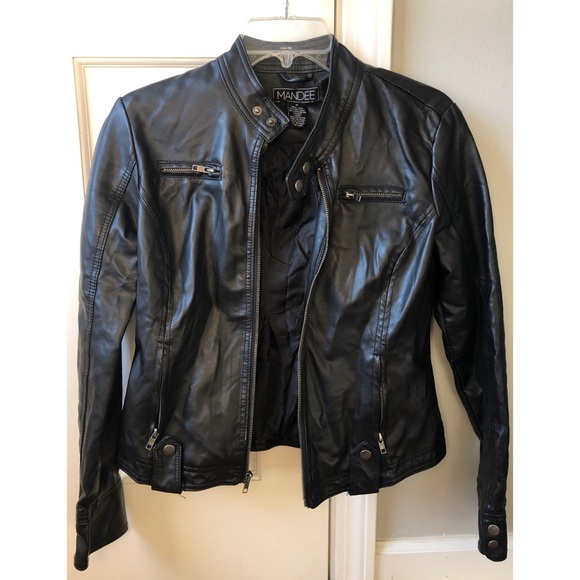 mandee Jackets & Blazers - Faux Leather Jacket